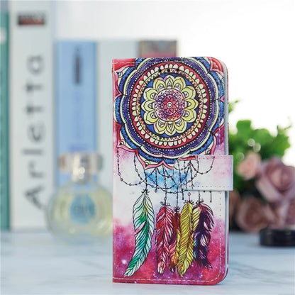 For Samsung Galaxy S24 FE Wallet Case PU Leather Pattern Printing Stand Phone Cover with Strap