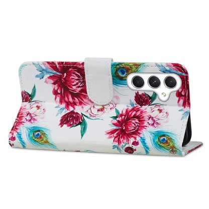 For Samsung Galaxy S24 FE Wallet Case PU Leather Pattern Printing Stand Phone Cover with Strap