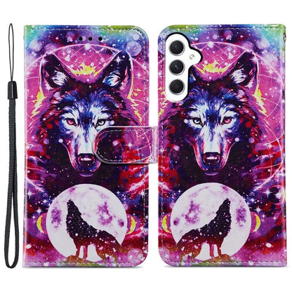 For Samsung Galaxy S24 FE Wallet Case PU Leather Pattern Printing Stand Phone Cover with Strap