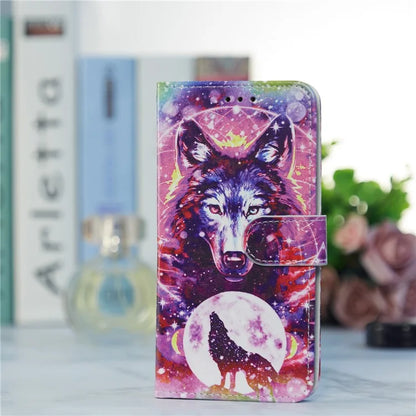 For Samsung Galaxy S24 FE Wallet Case PU Leather Pattern Printing Stand Phone Cover with Strap