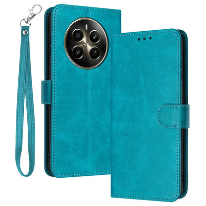 For Realme Narzo 70 5G / Narzo 70 Pro 5G / P1 5G / 12 4G / 12+ 5G Case Flip Stand PU Leather Wallet Phone Cover Calf Texture