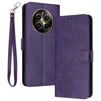For Realme Narzo 70 5G / Narzo 70 Pro 5G / P1 5G / 12 4G / 12+ 5G Case Flip Stand PU Leather Wallet Phone Cover Calf Texture