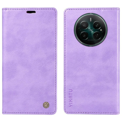 YIKATU YK-006 For Realme Narzo 70 5G / Narzo 70 Pro 5G / P1 5G / 12 4G / 12+ 5G Case Wallet Litchi Grain Leather Phone Cover