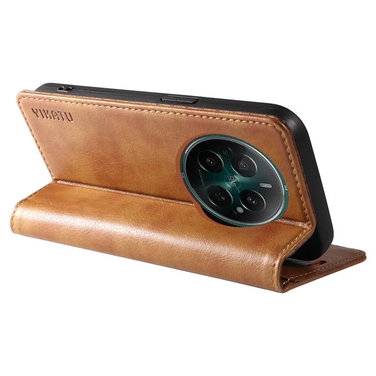 YIKATU YK-006 For Realme Narzo 70 5G / Narzo 70 Pro 5G / P1 5G / 12 4G / 12+ 5G Case Wallet Litchi Grain Leather Phone Cover