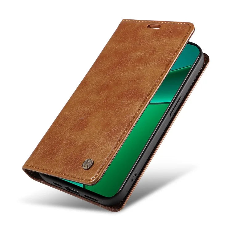 YIKATU YK-006 For Realme Narzo 70 5G / Narzo 70 Pro 5G / P1 5G / 12 4G / 12+ 5G Case Wallet Litchi Grain Leather Phone Cover