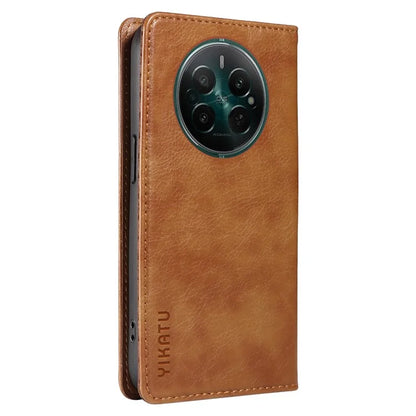 YIKATU YK-006 For Realme Narzo 70 5G / Narzo 70 Pro 5G / P1 5G / 12 4G / 12+ 5G Case Wallet Litchi Grain Leather Phone Cover