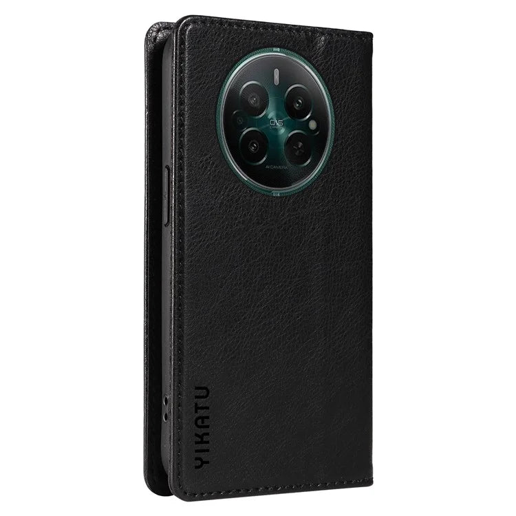YIKATU YK-006 For Realme Narzo 70 5G / Narzo 70 Pro 5G / P1 5G / 12 4G / 12+ 5G Case Wallet Litchi Grain Leather Phone Cover