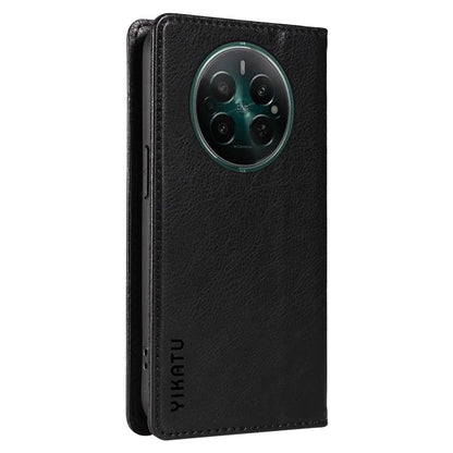 YIKATU YK-006 For Realme Narzo 70 5G / Narzo 70 Pro 5G / P1 5G / 12 4G / 12+ 5G Case Wallet Litchi Grain Leather Phone Cover