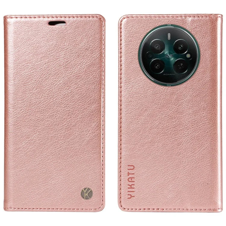 YIKATU YK-006 For Realme Narzo 70 5G / Narzo 70 Pro 5G / P1 5G / 12 4G / 12+ 5G Case Wallet Litchi Grain Leather Phone Cover