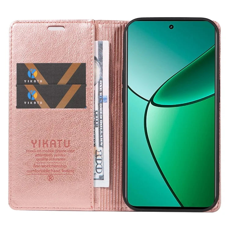 YIKATU YK-006 For Realme Narzo 70 5G / Narzo 70 Pro 5G / P1 5G / 12 4G / 12+ 5G Case Wallet Litchi Grain Leather Phone Cover