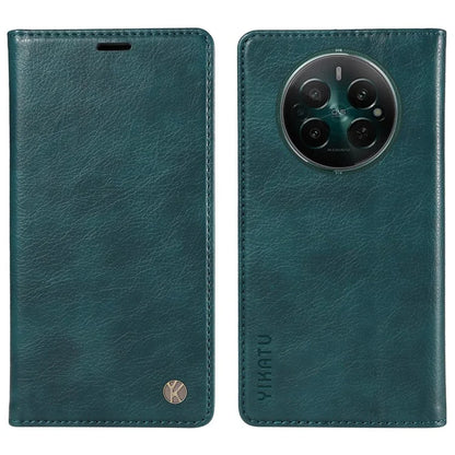 YIKATU YK-006 For Realme Narzo 70 5G / Narzo 70 Pro 5G / P1 5G / 12 4G / 12+ 5G Case Wallet Litchi Grain Leather Phone Cover