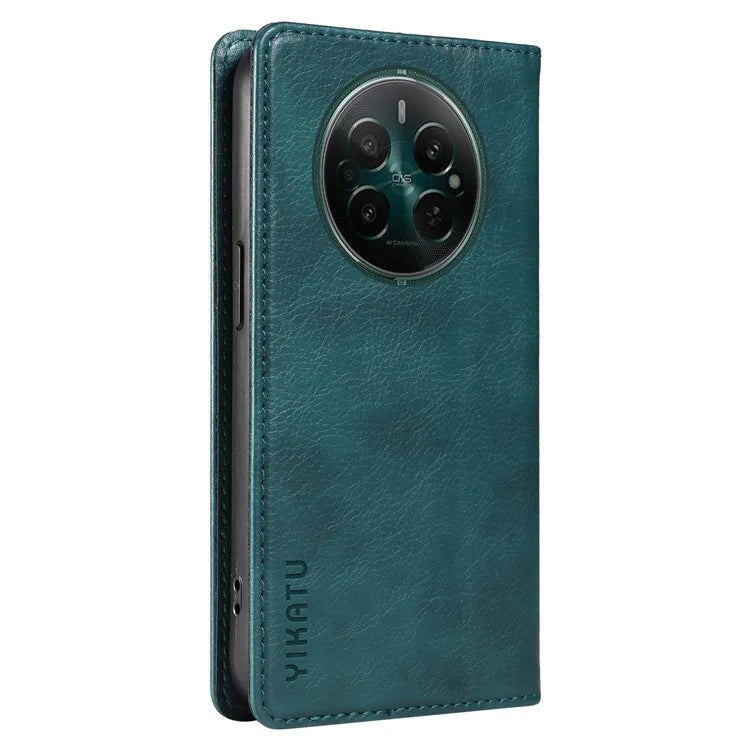 YIKATU YK-006 For Realme Narzo 70 5G / Narzo 70 Pro 5G / P1 5G / 12 4G / 12+ 5G Case Wallet Litchi Grain Leather Phone Cover