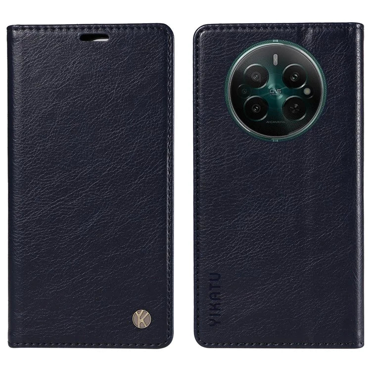 YIKATU YK-006 For Realme Narzo 70 5G / Narzo 70 Pro 5G / P1 5G / 12 4G / 12+ 5G Case Wallet Litchi Grain Leather Phone Cover