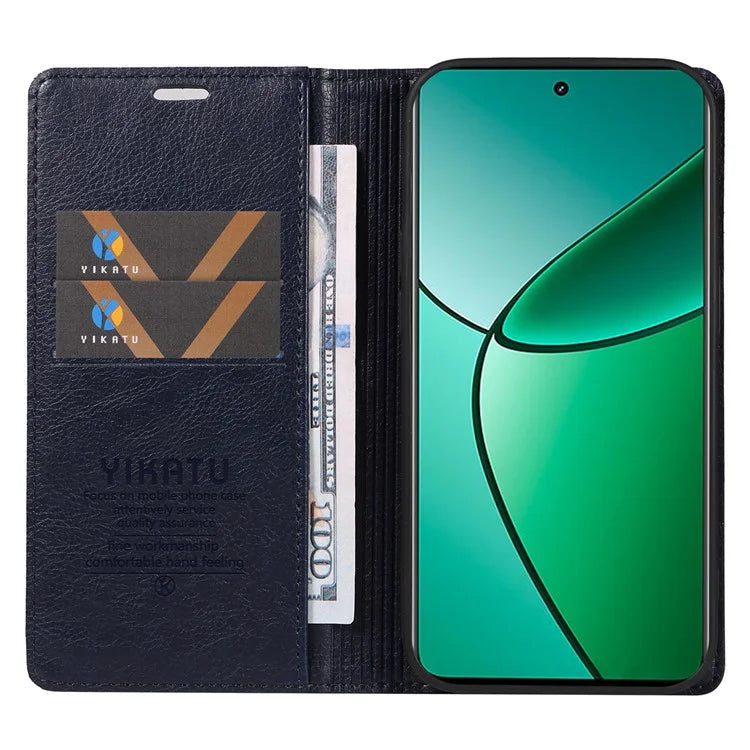 YIKATU YK-006 For Realme Narzo 70 5G / Narzo 70 Pro 5G / P1 5G / 12 4G / 12+ 5G Case Wallet Litchi Grain Leather Phone Cover