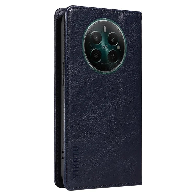 YIKATU YK-006 For Realme Narzo 70 5G / Narzo 70 Pro 5G / P1 5G / 12 4G / 12+ 5G Case Wallet Litchi Grain Leather Phone Cover