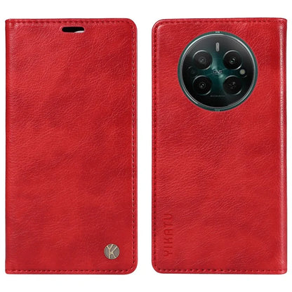 YIKATU YK-006 For Realme Narzo 70 5G / Narzo 70 Pro 5G / P1 5G / 12 4G / 12+ 5G Case Wallet Litchi Grain Leather Phone Cover