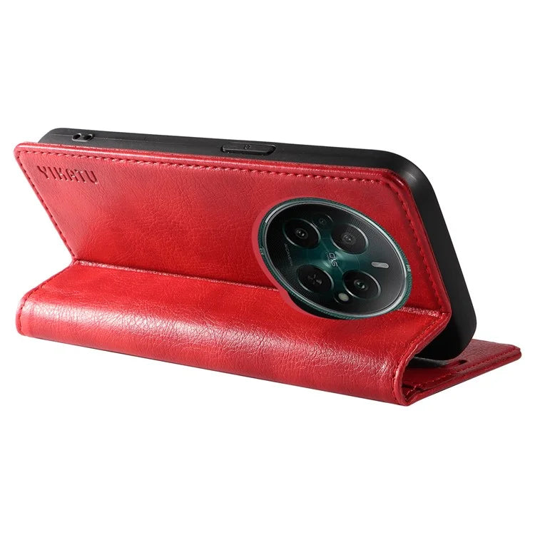 YIKATU YK-006 For Realme Narzo 70 5G / Narzo 70 Pro 5G / P1 5G / 12 4G / 12+ 5G Case Wallet Litchi Grain Leather Phone Cover