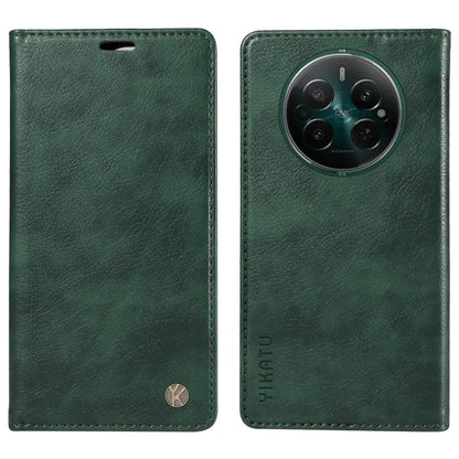YIKATU YK-006 For Realme Narzo 70 5G / Narzo 70 Pro 5G / P1 5G / 12 4G / 12+ 5G Case Wallet Litchi Grain Leather Phone Cover