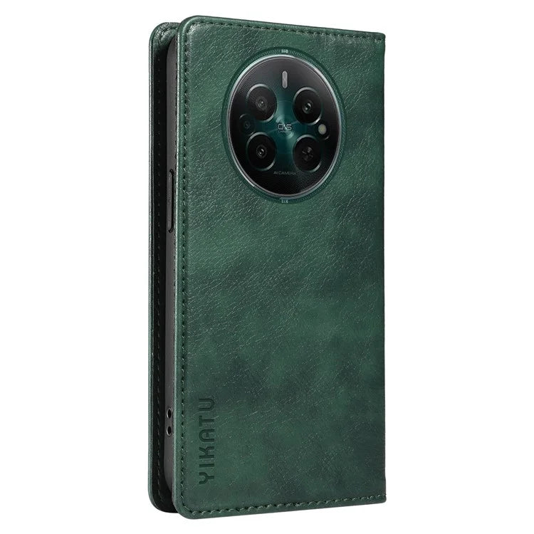 YIKATU YK-006 For Realme Narzo 70 5G / Narzo 70 Pro 5G / P1 5G / 12 4G / 12+ 5G Case Wallet Litchi Grain Leather Phone Cover