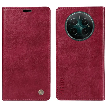 YIKATU YK-006 For Realme Narzo 70 5G / Narzo 70 Pro 5G / P1 5G / 12 4G / 12+ 5G Case Wallet Litchi Grain Leather Phone Cover