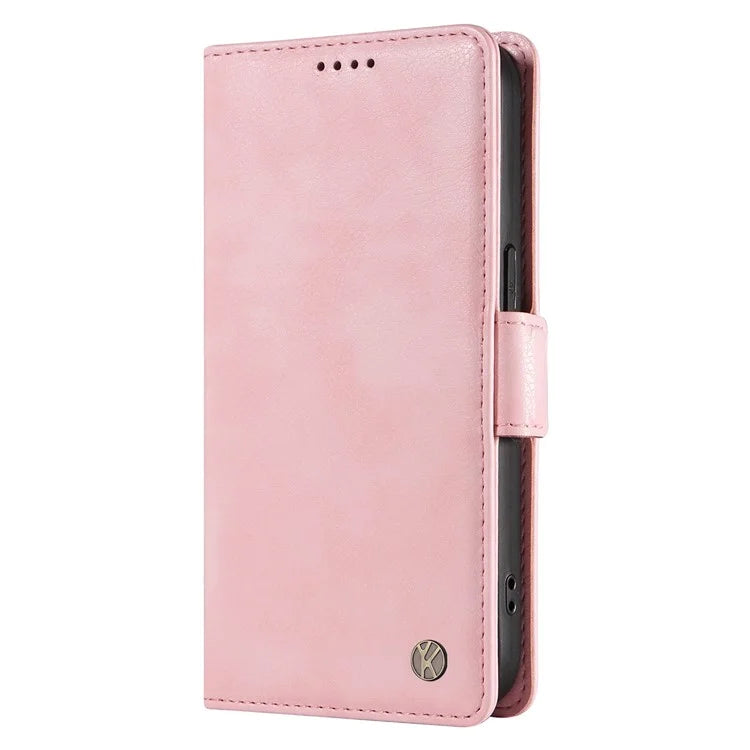 YIKATU YK-007 For Realme Narzo 70 5G / Narzo 70 Pro 5G / P1 5G / 12 4G / 12+ 5G Case Side Buckle PU Leather Phone Cover Litchi Texture