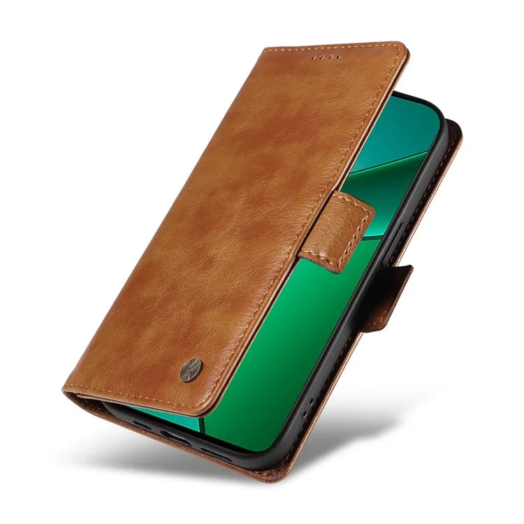 YIKATU YK-007 For Realme Narzo 70 5G / Narzo 70 Pro 5G / P1 5G / 12 4G / 12+ 5G Case Side Buckle PU Leather Phone Cover Litchi Texture