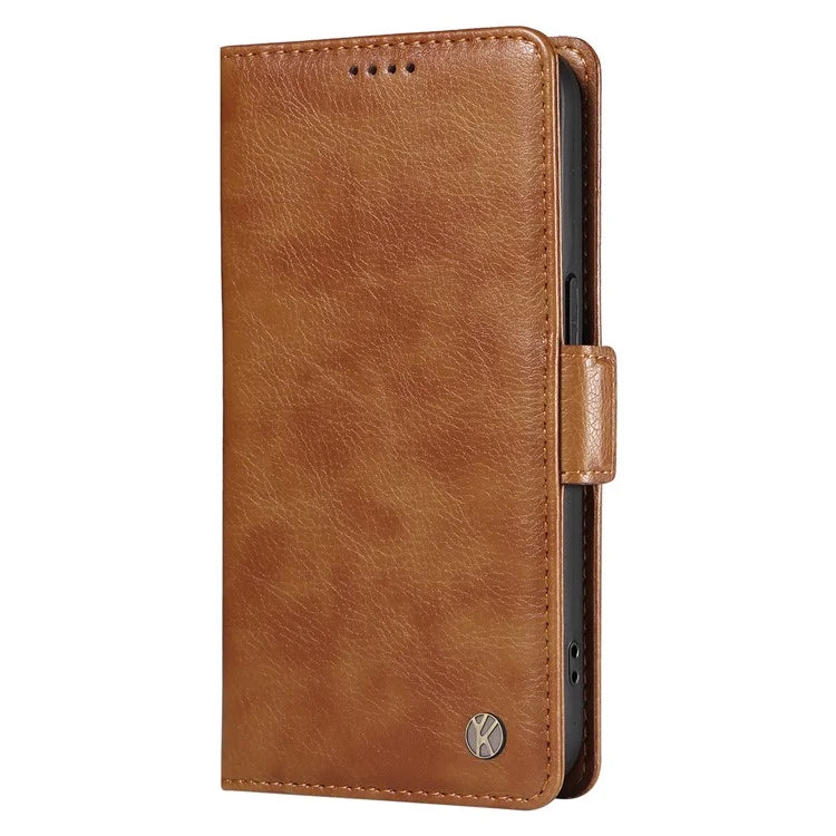 YIKATU YK-007 For Realme Narzo 70 5G / Narzo 70 Pro 5G / P1 5G / 12 4G / 12+ 5G Case Side Buckle PU Leather Phone Cover Litchi Texture