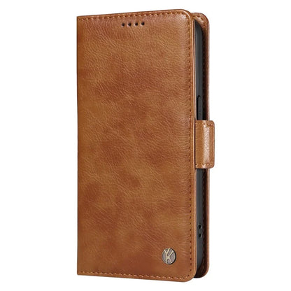 YIKATU YK-007 For Realme Narzo 70 5G / Narzo 70 Pro 5G / P1 5G / 12 4G / 12+ 5G Case Side Buckle PU Leather Phone Cover Litchi Texture