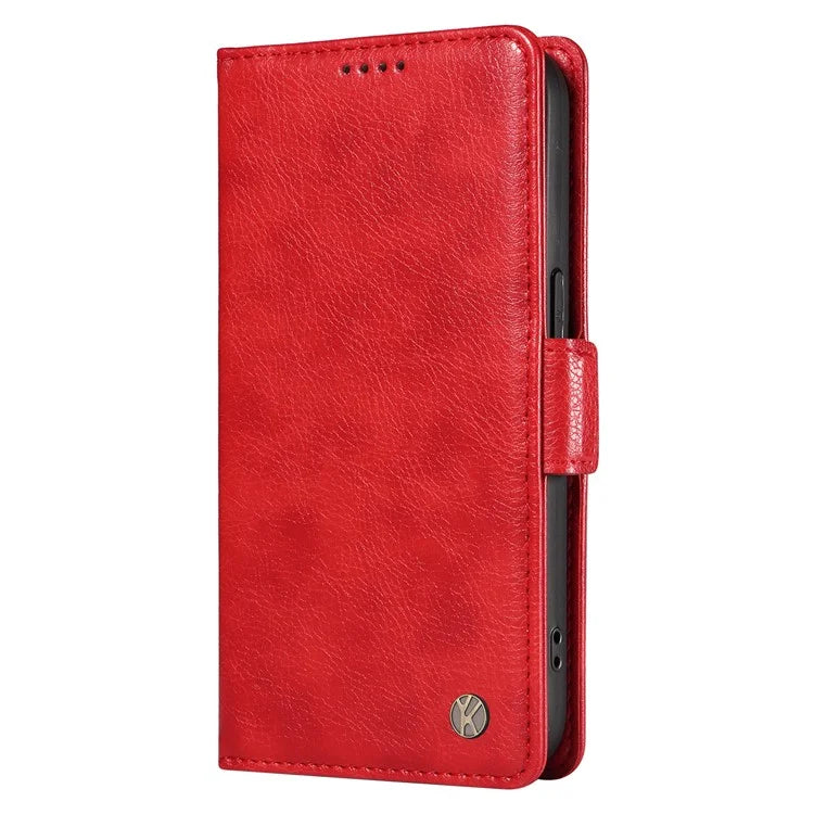 YIKATU YK-007 For Realme Narzo 70 5G / Narzo 70 Pro 5G / P1 5G / 12 4G / 12+ 5G Case Side Buckle PU Leather Phone Cover Litchi Texture