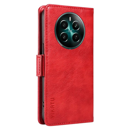 YIKATU YK-007 For Realme Narzo 70 5G / Narzo 70 Pro 5G / P1 5G / 12 4G / 12+ 5G Case Side Buckle PU Leather Phone Cover Litchi Texture