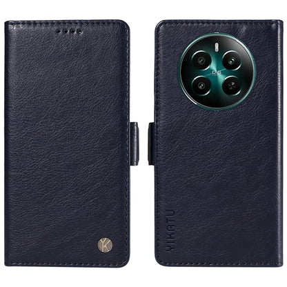 YIKATU YK-007 For Realme Narzo 70 5G / Narzo 70 Pro 5G / P1 5G / 12 4G / 12+ 5G Case Side Buckle PU Leather Phone Cover Litchi Texture