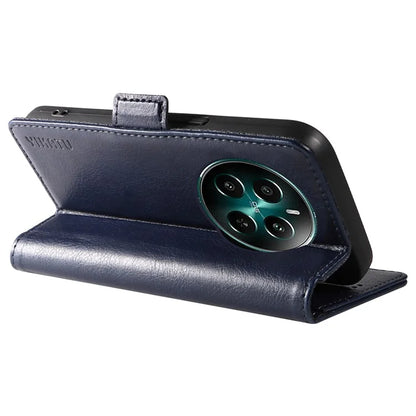 YIKATU YK-007 For Realme Narzo 70 5G / Narzo 70 Pro 5G / P1 5G / 12 4G / 12+ 5G Case Side Buckle PU Leather Phone Cover Litchi Texture