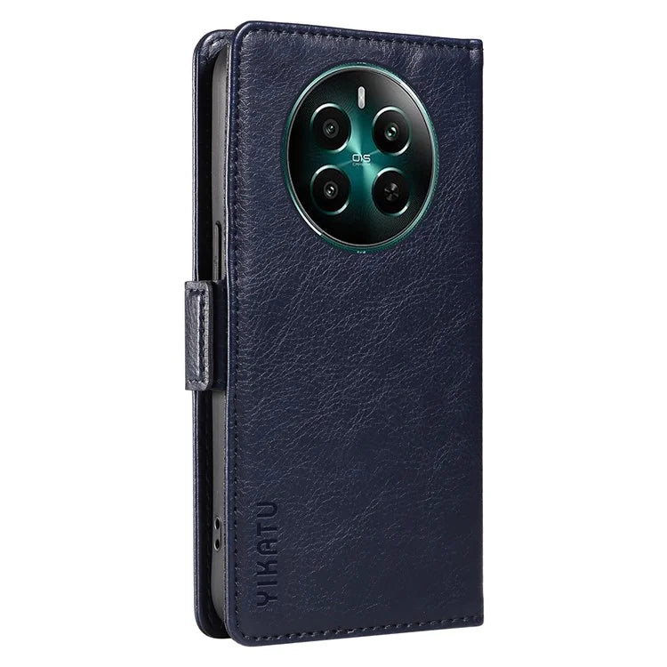 YIKATU YK-007 For Realme Narzo 70 5G / Narzo 70 Pro 5G / P1 5G / 12 4G / 12+ 5G Case Side Buckle PU Leather Phone Cover Litchi Texture