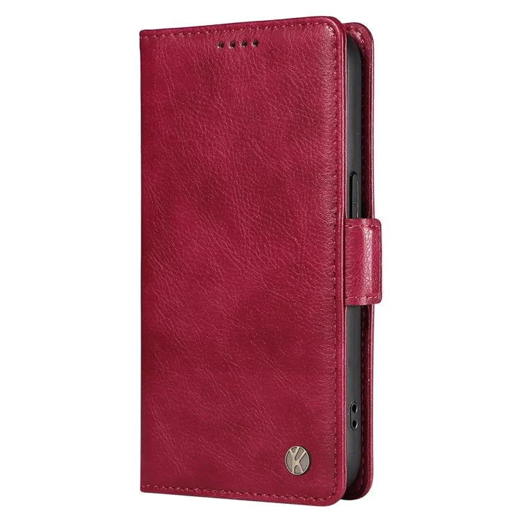 YIKATU YK-007 For Realme Narzo 70 5G / Narzo 70 Pro 5G / P1 5G / 12 4G / 12+ 5G Case Side Buckle PU Leather Phone Cover Litchi Texture