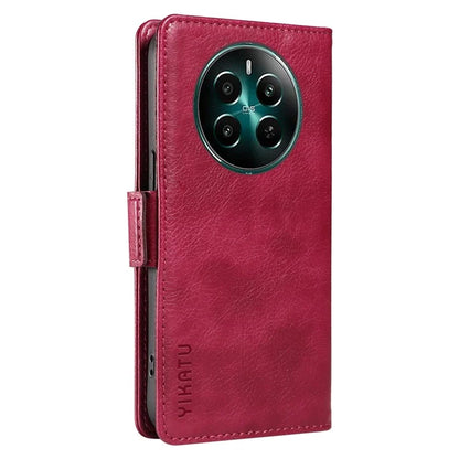 YIKATU YK-007 For Realme Narzo 70 5G / Narzo 70 Pro 5G / P1 5G / 12 4G / 12+ 5G Case Side Buckle PU Leather Phone Cover Litchi Texture