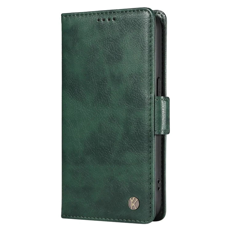 YIKATU YK-007 For Realme Narzo 70 5G / Narzo 70 Pro 5G / P1 5G / 12 4G / 12+ 5G Case Side Buckle PU Leather Phone Cover Litchi Texture