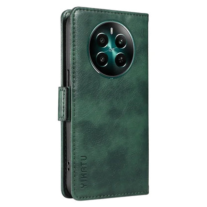 YIKATU YK-007 For Realme Narzo 70 5G / Narzo 70 Pro 5G / P1 5G / 12 4G / 12+ 5G Case Side Buckle PU Leather Phone Cover Litchi Texture