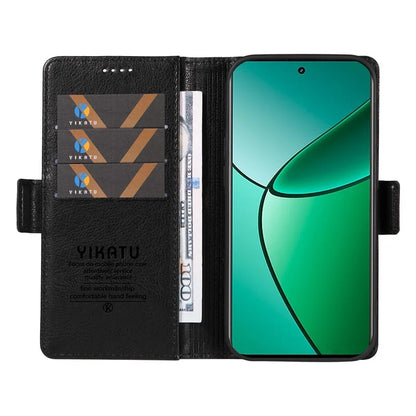 YIKATU YK-007 For Realme Narzo 70 5G / Narzo 70 Pro 5G / P1 5G / 12 4G / 12+ 5G Case Side Buckle PU Leather Phone Cover Litchi Texture