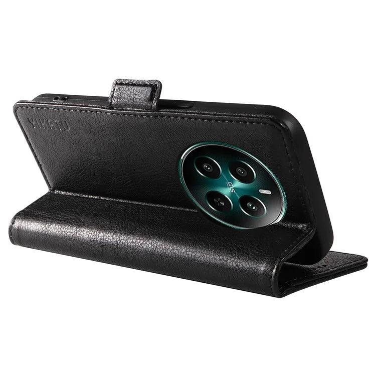 YIKATU YK-007 For Realme Narzo 70 5G / Narzo 70 Pro 5G / P1 5G / 12 4G / 12+ 5G Case Side Buckle PU Leather Phone Cover Litchi Texture