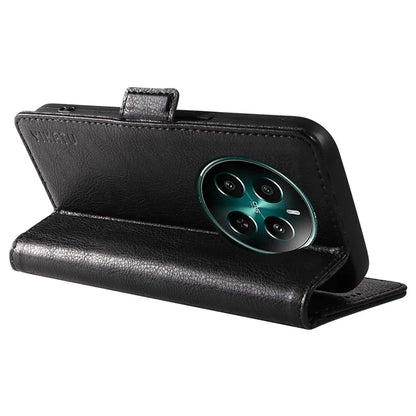 YIKATU YK-007 For Realme Narzo 70 5G / Narzo 70 Pro 5G / P1 5G / 12 4G / 12+ 5G Case Side Buckle PU Leather Phone Cover Litchi Texture