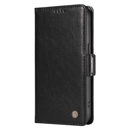 YIKATU YK-007 For Realme Narzo 70 5G / Narzo 70 Pro 5G / P1 5G / 12 4G / 12+ 5G Case Side Buckle PU Leather Phone Cover Litchi Texture