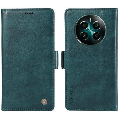 YIKATU YK-007 For Realme Narzo 70 5G / Narzo 70 Pro 5G / P1 5G / 12 4G / 12+ 5G Case Side Buckle PU Leather Phone Cover Litchi Texture