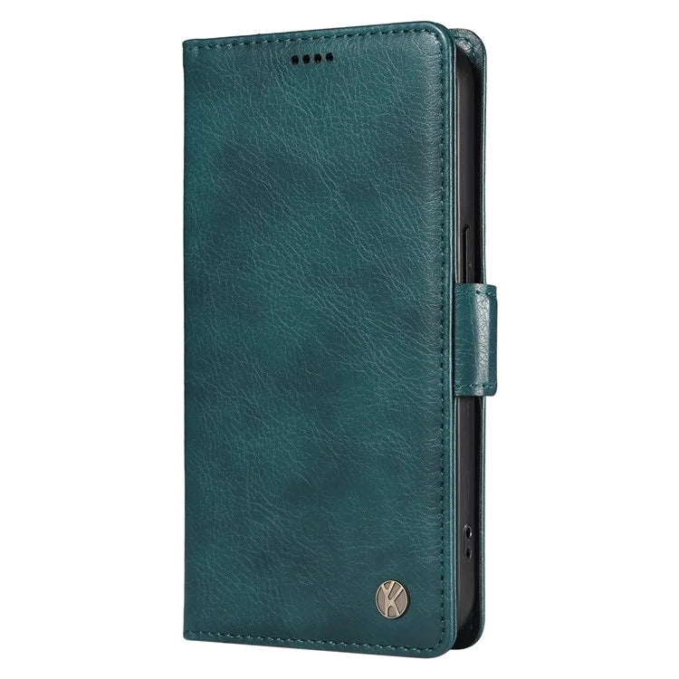 YIKATU YK-007 For Realme Narzo 70 5G / Narzo 70 Pro 5G / P1 5G / 12 4G / 12+ 5G Case Side Buckle PU Leather Phone Cover Litchi Texture