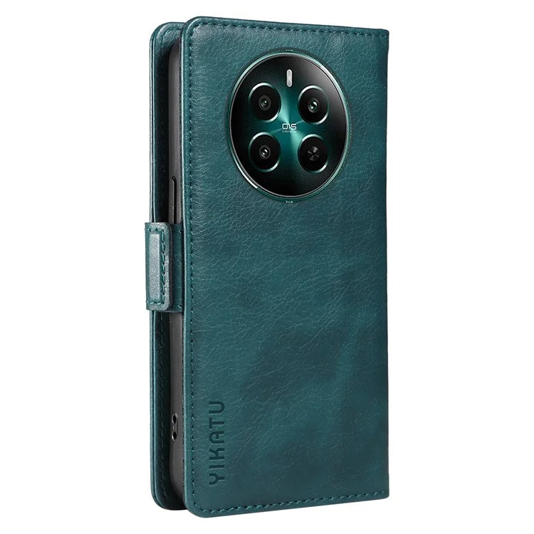 YIKATU YK-007 For Realme Narzo 70 5G / Narzo 70 Pro 5G / P1 5G / 12 4G / 12+ 5G Case Side Buckle PU Leather Phone Cover Litchi Texture