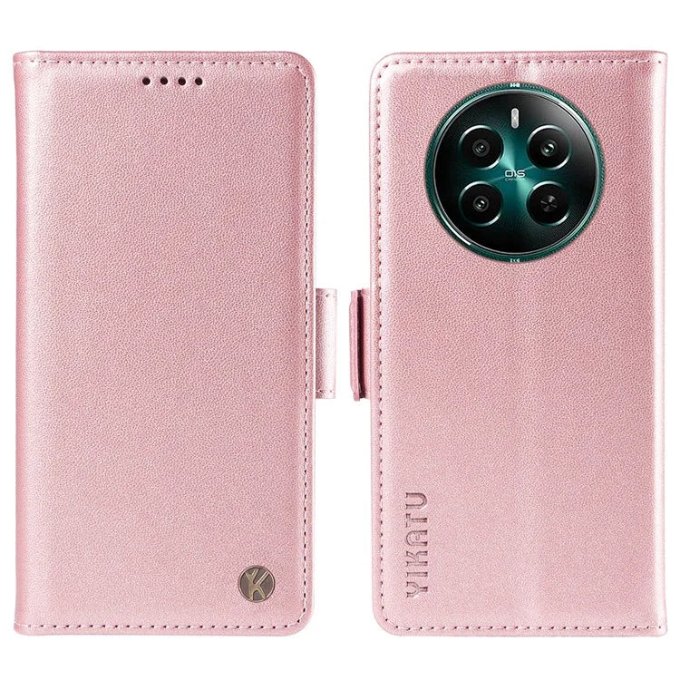 YIKATU YK-003 For Realme Narzo 70 5G / Narzo 70 Pro 5G / P1 5G / 12 4G / 12+ 5G Case Wallet Stand Leather Phone Cover Side Buckle