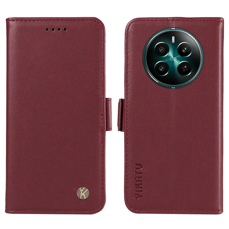 YIKATU YK-003 For Realme Narzo 70 5G / Narzo 70 Pro 5G / P1 5G / 12 4G / 12+ 5G Case Wallet Stand Leather Phone Cover Side Buckle