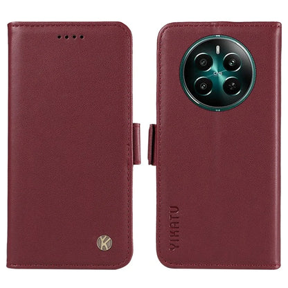 YIKATU YK-003 For Realme Narzo 70 5G / Narzo 70 Pro 5G / P1 5G / 12 4G / 12+ 5G Case Wallet Stand Leather Phone Cover Side Buckle