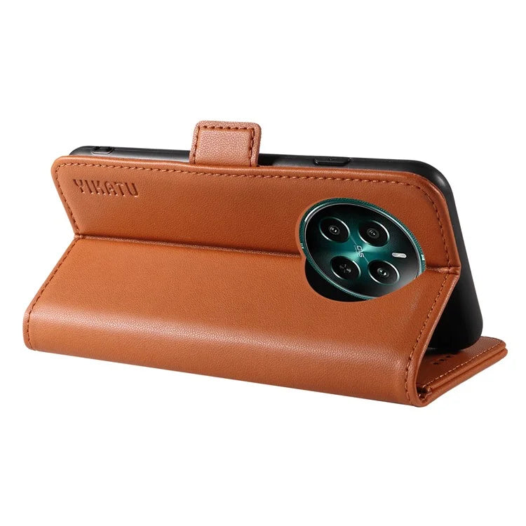 YIKATU YK-003 For Realme Narzo 70 5G / Narzo 70 Pro 5G / P1 5G / 12 4G / 12+ 5G Case Wallet Stand Leather Phone Cover Side Buckle