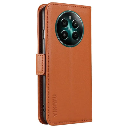 YIKATU YK-003 For Realme Narzo 70 5G / Narzo 70 Pro 5G / P1 5G / 12 4G / 12+ 5G Case Wallet Stand Leather Phone Cover Side Buckle