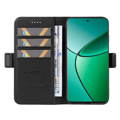 YIKATU YK-003 For Realme Narzo 70 5G / Narzo 70 Pro 5G / P1 5G / 12 4G / 12+ 5G Case Wallet Stand Leather Phone Cover Side Buckle